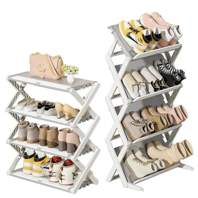 Folding Shoe Rack Multi Layer Storage Artifact Shoe Box Multi Layer Storage Artifact Shoe Box Suitable for Home Dormitory Etc