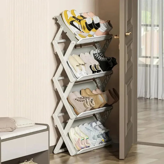 Folding Shoe Rack Multi Layer Storage Artifact Shoe Box Multi Layer Storage Artifact Shoe Box Suitable for Home Dormitory Etc