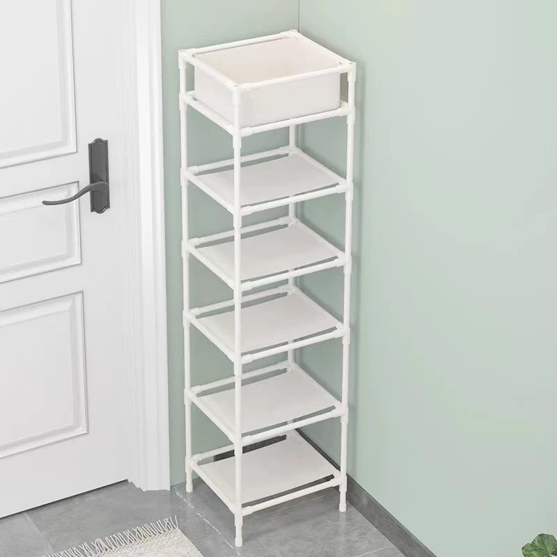 Shoe Rack Household Simple Multi-layer Narrow Shoe Shelf Space-saving and Dust-proof Entrance Dormitory Shoe Storage Artifact